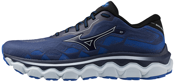 Кроссовки мужские Mizuno Wave Horizon 7 Estate Blue/Plein Air/Mugen Bl - Фото 3 большая