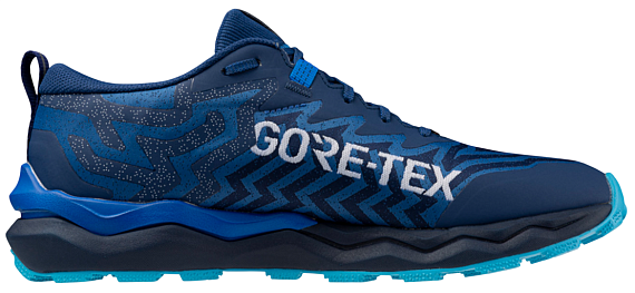 Кроссовки мужские Mizuno Wave Daichi 8 Gtx Classic Blue /White/Pageant Bl - Фото 3 большая
