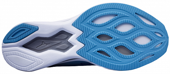 Кроссовки мужские Mizuno Wave Rebellion Sonic 2 River Blue/Mugen Blue/White - Фото 4 большая