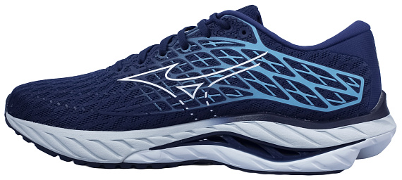 Кроссовки мужские Mizuno Wave Inspire 20 Estate Blue/White/River Blue - Фото 2 большая