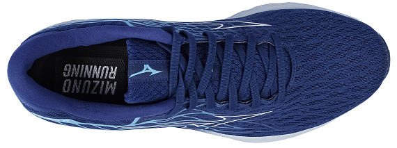 Кроссовки мужские Mizuno Wave Inspire 20 Estate Blue/White/River Blue - Фото 5 большая