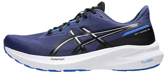 Кроссовки мужские ASICS Gt-1000 13 Indigo Blue/White - Фото 2 большая