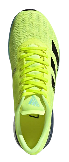 Кроссовки мужские Adidas Adizero Boston 9 Solar Yellow/Core Black/Clear Aqua - Фото 2 большая