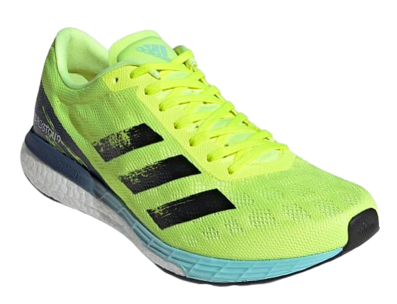 Кроссовки мужские Adidas Adizero Boston 9 Solar Yellow/Core Black/Clear Aqua - Фото 4 большая