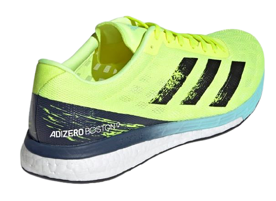 Кроссовки мужские Adidas Adizero Boston 9 Solar Yellow/Core Black/Clear Aqua - Фото 5 большая