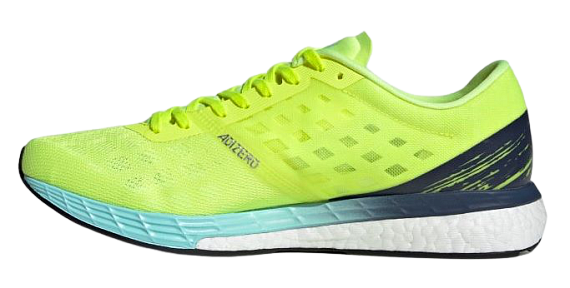 Кроссовки мужские Adidas Adizero Boston 9 Solar Yellow/Core Black/Clear Aqua - Фото 6 большая