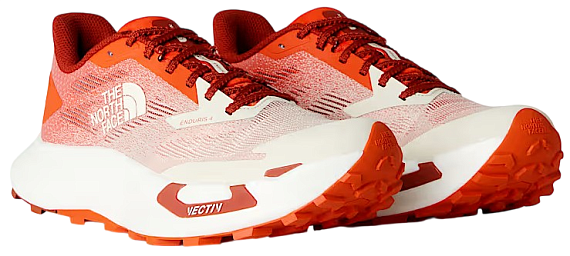 Кроссовки мужские The North Face Vectiv Enduris 4 Lava Red/Calacatta - Фото 2 большая