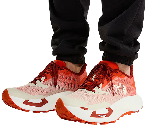 Кроссовки мужские The North Face Vectiv Enduris 4 Lava Red/Calacatta - Фото 5 большая