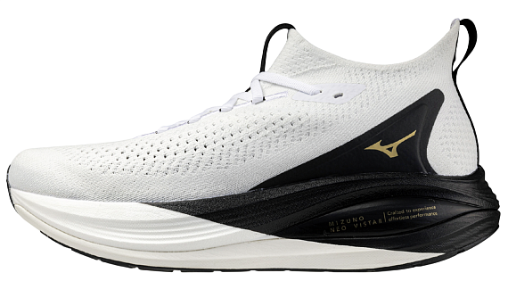 Кроссовки Mizuno Neo Vista 2 White/Black/Gold - Фото 2 большая