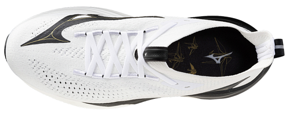 Кроссовки Mizuno Neo Vista 2 White/Black/Gold - Фото 5 большая