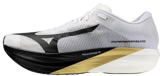 Кроссовки Mizuno Hyperwarp Elite White/Black/Gold - Фото 2 большая