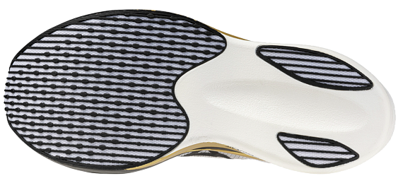 Кроссовки Mizuno Hyperwarp Elite White/Black/Gold - Фото 3 большая