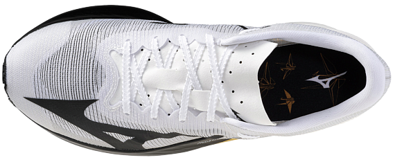 Кроссовки Mizuno Hyperwarp Elite White/Black/Gold - Фото 5 большая