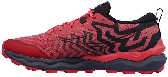 Кроссовки мужские Mizuno Wave Daichi 8 Cayenne/Black/High Risk Red - Фото 2 большая