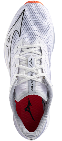 Кроссовки мужские Mizuno Wave Rebellion Flash 2 White/Black/Harbor Mist - Фото 3 большая