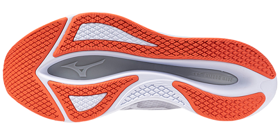 Кроссовки мужские Mizuno Wave Rebellion Flash 2 White/Black/Harbor Mist - Фото 5 большая