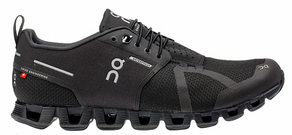 Кроссовки мужские On Cloud Waterproof Black/Lunar - Фото 1 большая