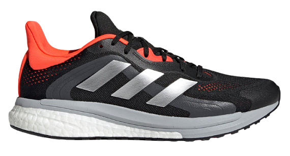 Кроссовки мужские Adidas Solar Glide 4 St Core Black/Grey Two/Solar Red - Фото 1 большая