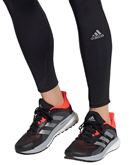 Кроссовки мужские Adidas Solar Glide 4 St Core Black/Grey Two/Solar Red - Фото 2 большая