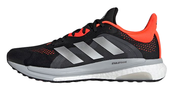 Кроссовки мужские Adidas Solar Glide 4 St Core Black/Grey Two/Solar Red - Фото 7 большая