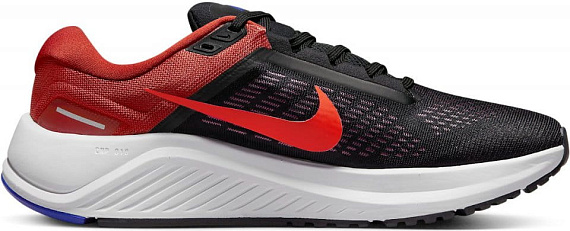 Кроссовки мужские Nike Air Zoom Structure 24 Black/Bright Crimson-Cinnabar-Concord - Фото 2 большая