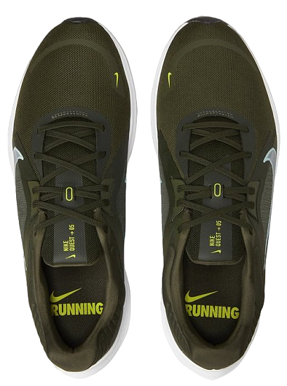 Кроссовки мужские Nike Quest 5 Cargo Khaki/Glacier Blue-Sequoia-White - Фото 4 большая