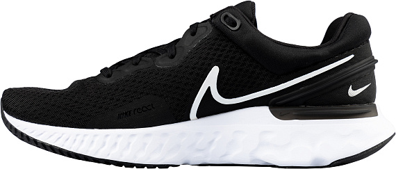 Кроссовки мужские Nike React Miler 3 Black/White - Фото 2 большая