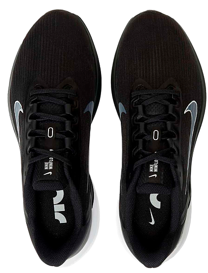 Кроссовки мужские Nike Air Winflo 9 Black/White-Dk Smoke Grey - Фото 6 большая
