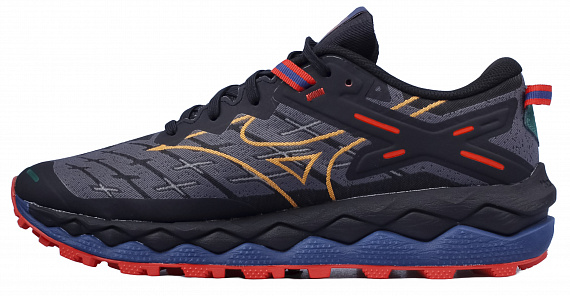Кроссовки мужские Mizuno Wave Mujin 10 Black/Apricot/Spicy Orange - Фото 2 большая