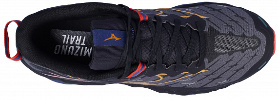 Кроссовки мужские Mizuno Wave Mujin 10 Black/Apricot/Spicy Orange - Фото 5 большая