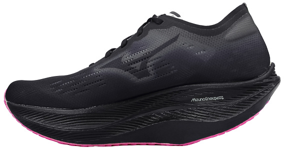 Кроссовки Mizuno Wave Rebellion Pro 2 Black/Silver/Pink Tetra - Фото 2 большая