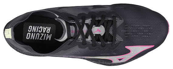 Кроссовки Mizuno Wave Rebellion Pro 2 Black/Silver/Pink Tetra - Фото 5 большая