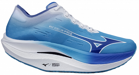 Кроссовки Mizuno Wave Rebellion Pro 2 River Blue/Mugen Blue/White - Фото 1 большая