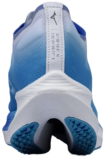 Кроссовки Mizuno Wave Rebellion Pro 2 River Blue/Mugen Blue/White - Фото 3 большая