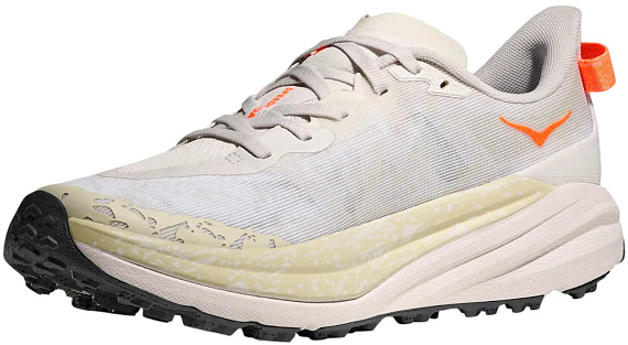 Кроссовки мужские Hoka Speedgoat 6 White/Neon Tangerine - Фото 3 большая