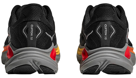 Кроссовки мужские Hoka Clifton 10 Black/Galactic Grey - Фото 7 большая