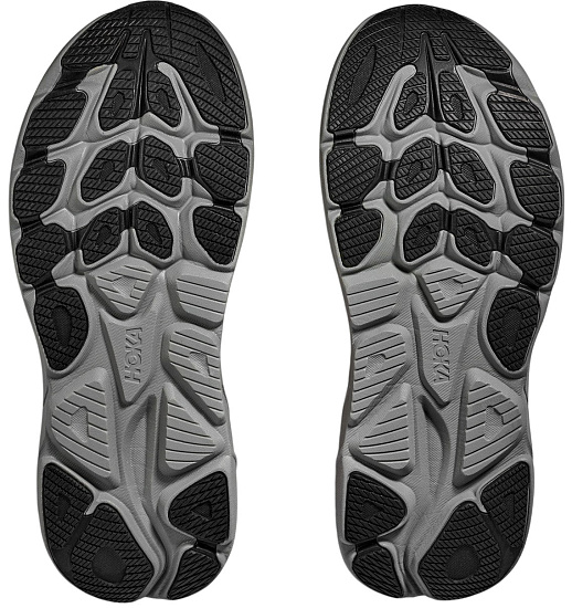 Кроссовки мужские Hoka Clifton 10 Black/Galactic Grey - Фото 8 большая
