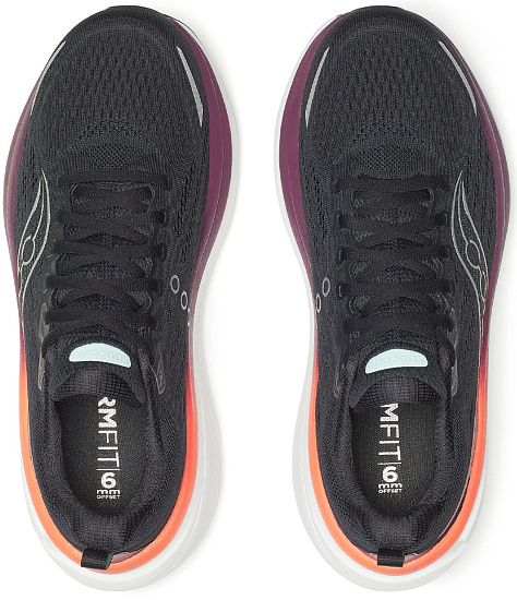 Кроссовки мужские Saucony Hurricane 25 Black/Crimson - Фото 6 большая