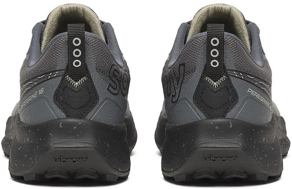 Кроссовки мужские Saucony Peregrine 16 Carbon/Black - Фото 4 большая