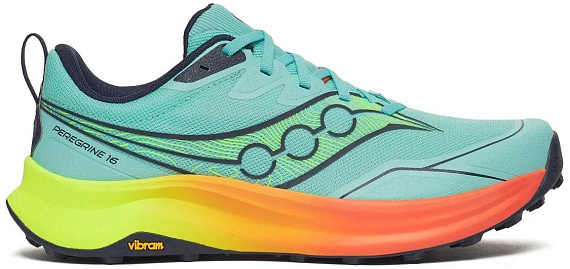 Кроссовки мужские Saucony Peregrine 16 Splash/Citron - Фото 1 большая