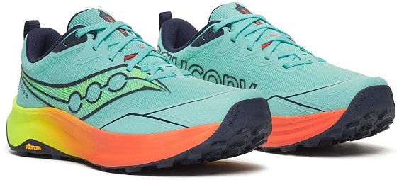 Кроссовки мужские Saucony Peregrine 16 Splash/Citron - Фото 2 большая