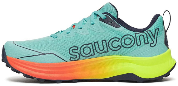 Кроссовки мужские Saucony Peregrine 16 Splash/Citron - Фото 3 большая