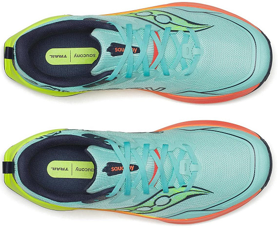 Кроссовки мужские Saucony Peregrine 16 Splash/Citron - Фото 5 большая