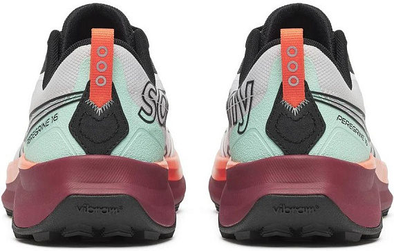 Кроссовки мужские Saucony Peregrine 16 White/Crimson - Фото 4 большая