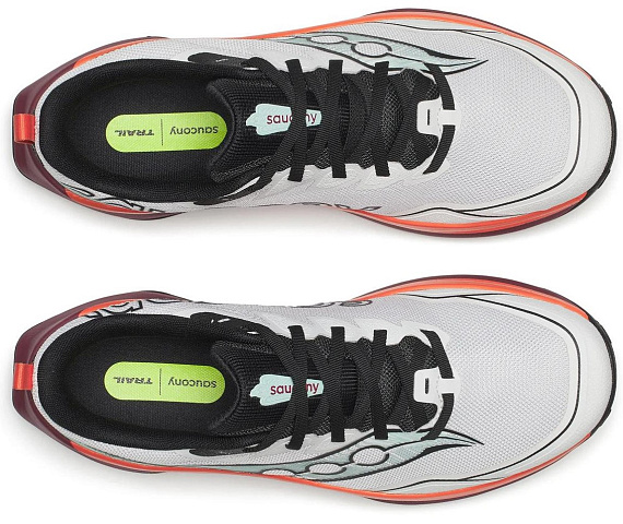 Кроссовки мужские Saucony Peregrine 16 White/Crimson - Фото 5 большая