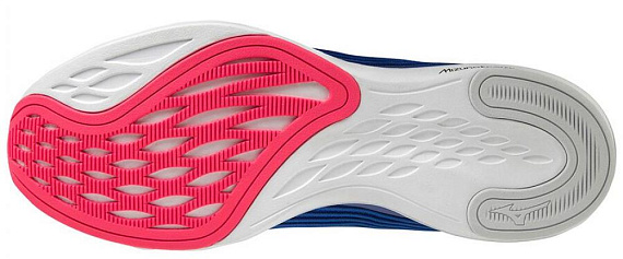 Кроссовки мужские Mizuno Wave Shadow 4 Син/Бел/Роз - Фото 3 большая