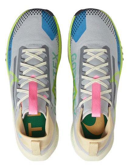 Кроссовки мужские Nike Pegasus Trail 4 Gtx Wolf Grey/Volt/Stadium Green/Baltic Blue - Фото 3 большая