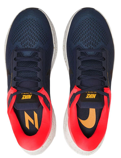 Кроссовки мужские Nike Structure 24 Obsidian/Black/Bright Crimson/White - Фото 3 большая