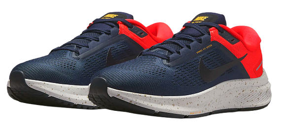 Кроссовки мужские Nike Structure 24 Obsidian/Black/Bright Crimson/White - Фото 4 большая