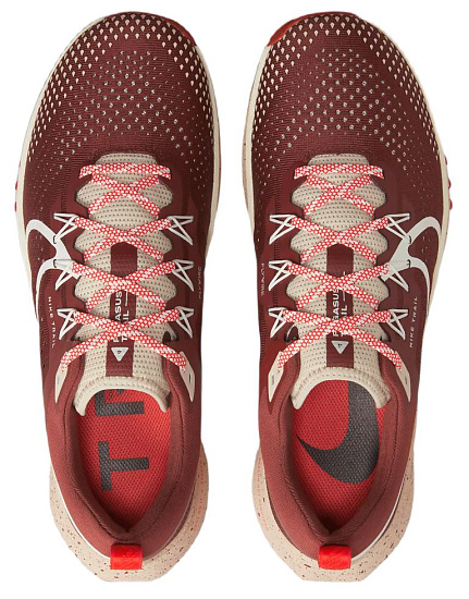 Кроссовки мужские Nike Pegasus Trail 4 Dark Pony/Sail/Picante Red/Rush Fuchsia - Фото 3 большая